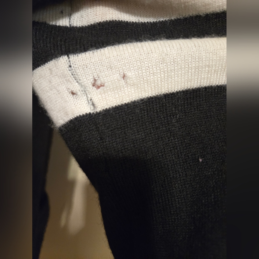 Converse John Varvatos One Star Black Wool Cardigan Mens  Size 2 Medium  Used - Picture 16 of 16